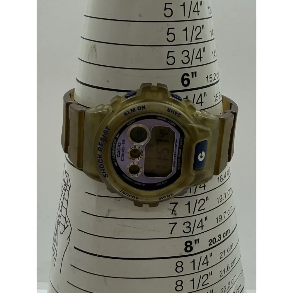 Casio CLUB-G GXS-690 (2625) 43mm Clear Watch Made in Korea Shock Resistant WR10B